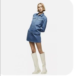 ZARA DENIM DRESS Women’s Long Sleeves 5252/080 Size S